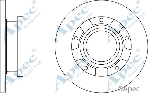 APEC BRAKING Jarrulevy DSK2977